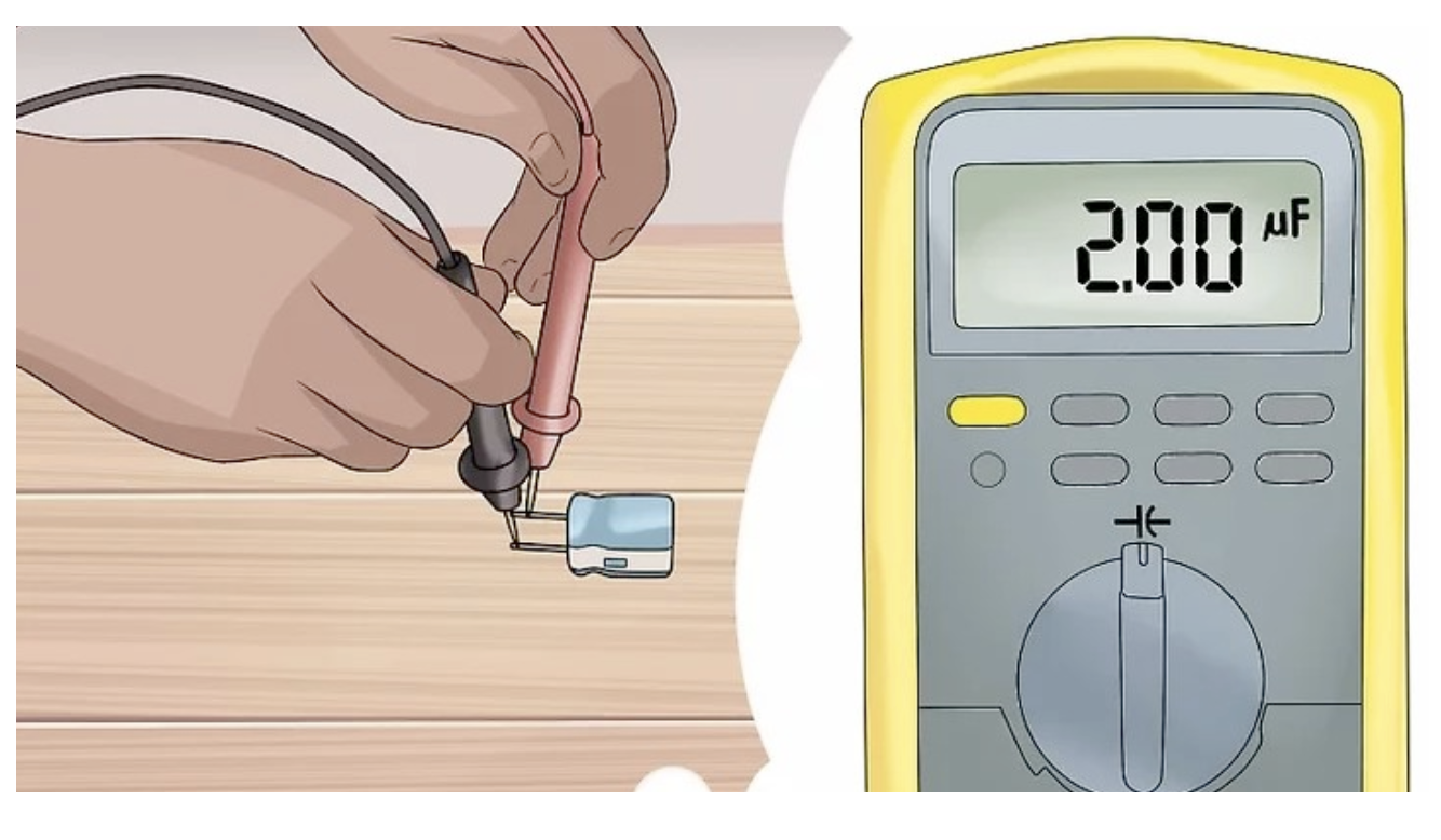 Attaching Probes to Capacitor Terminals